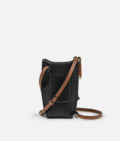 Monogram tokalı colorblock çanta
