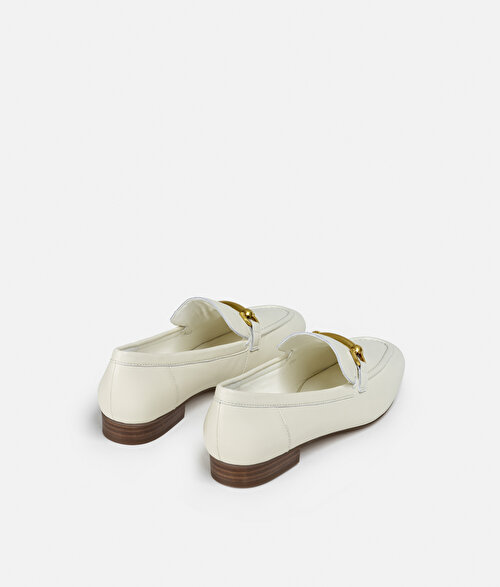 Tokalı deri loafer