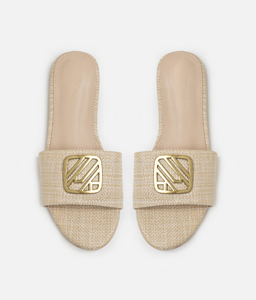 Monogram tokalı terlik