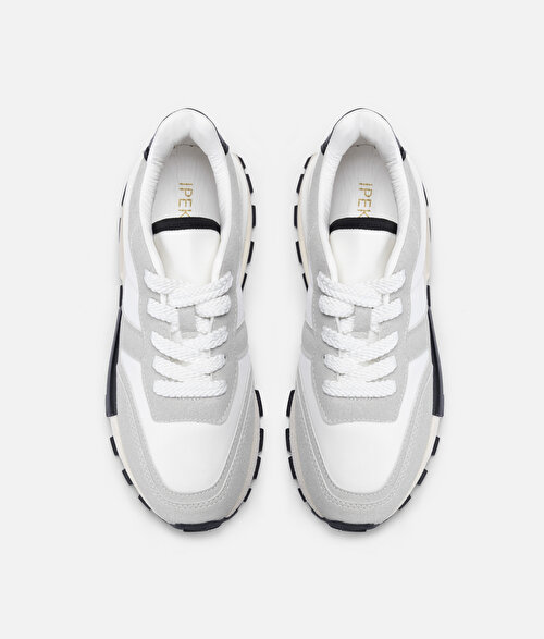 Bağcıklı colorblock sneaker