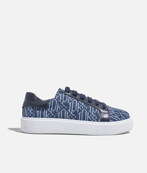 Monogram denim sneaker
