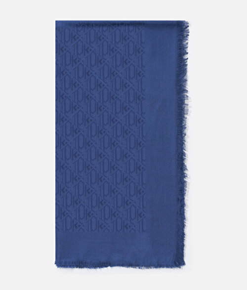 Monogram şal 130x130 cm