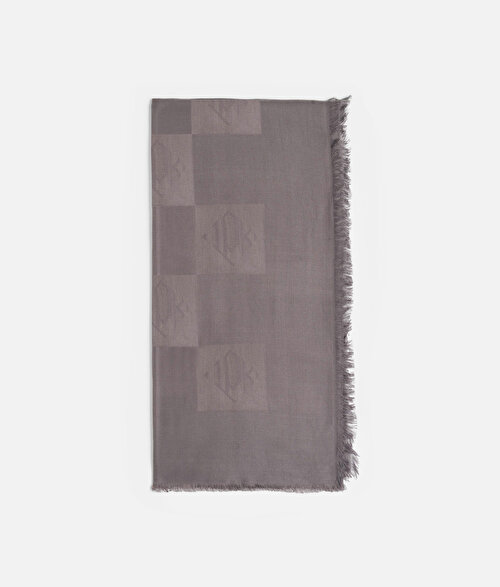 Monogram şal 130x130 cm