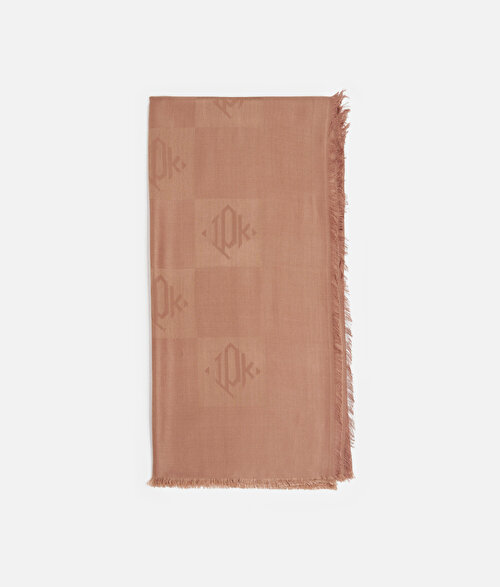 Monogram şal 130x130 cm