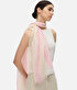 Colorblock keten şal