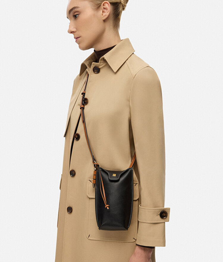 Monogram tokalı colorblock çanta