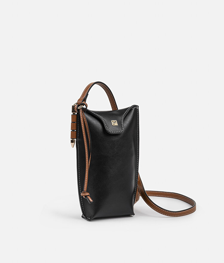 Monogram tokalı colorblock çanta