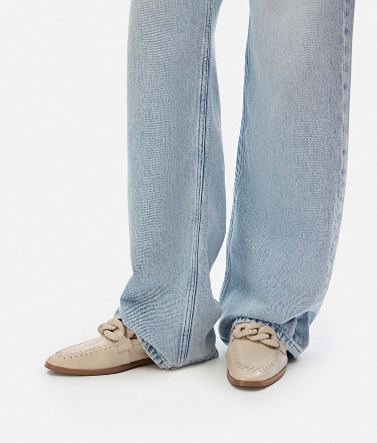 Zincir tokalı loafer