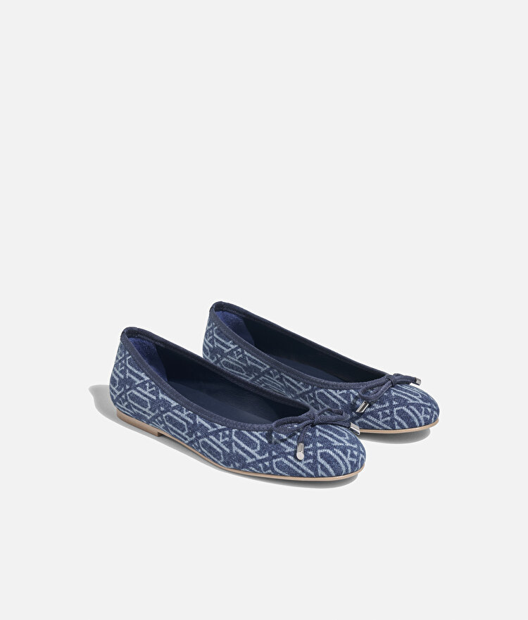 Monogram denim babet