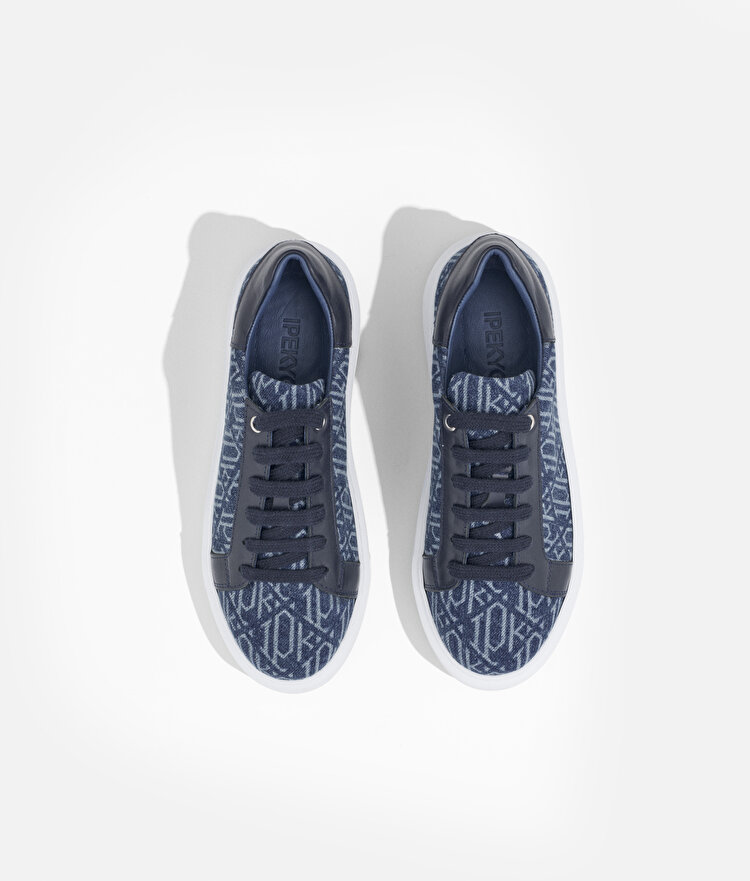 Monogram denim sneaker