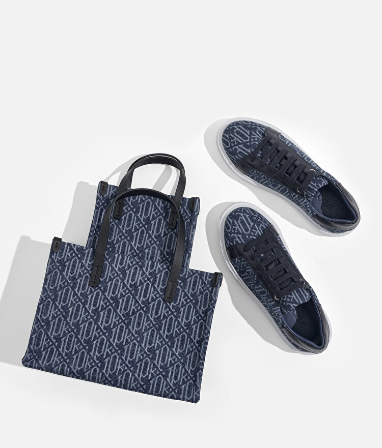 Monogram denim sneaker