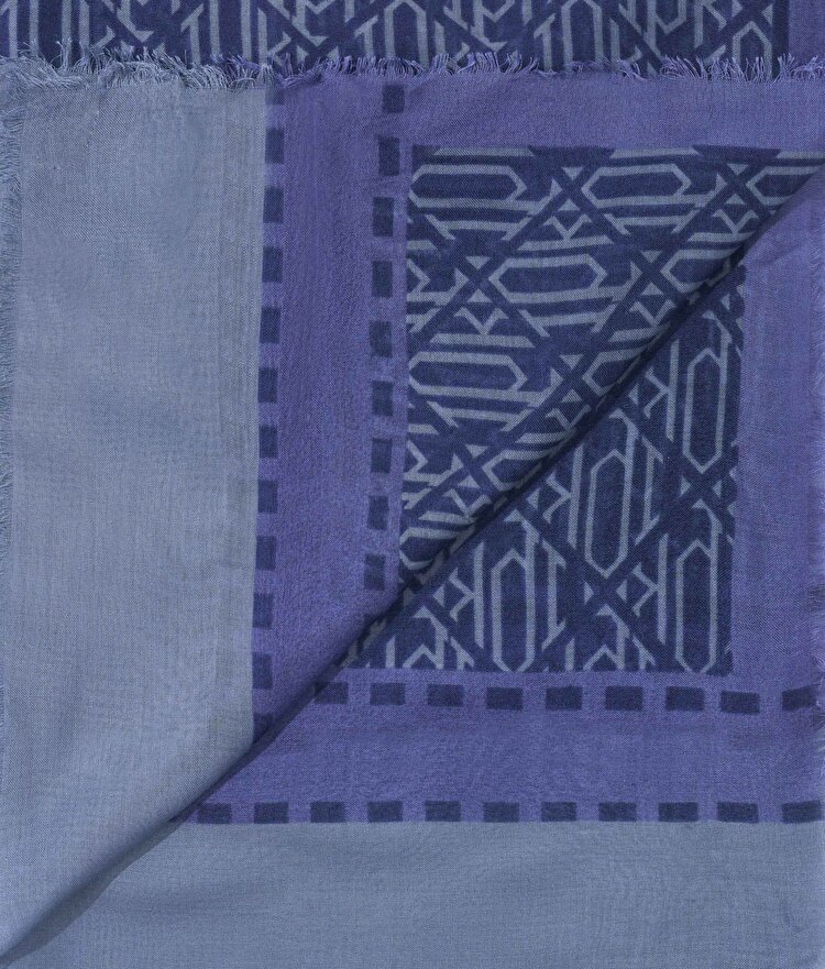 Monogram şal 180x180 cm