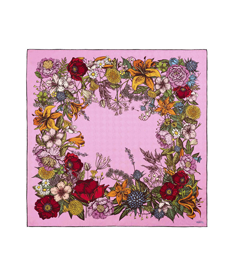 %100 ipek eşarp 90x90 cm
